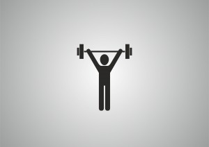 weight lifter figure